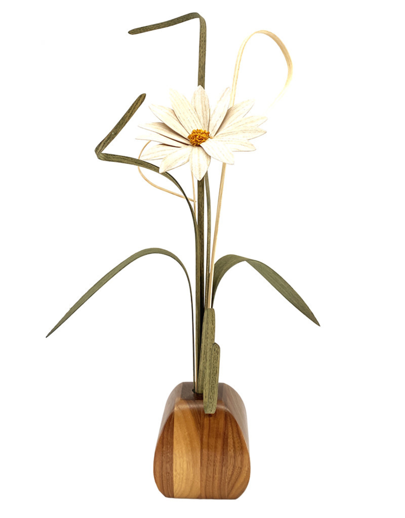 WOOD WILDFLOWERS EXPRESSIONS WOOD FLOWER ARRANGEMENT WITH 1 DAISY