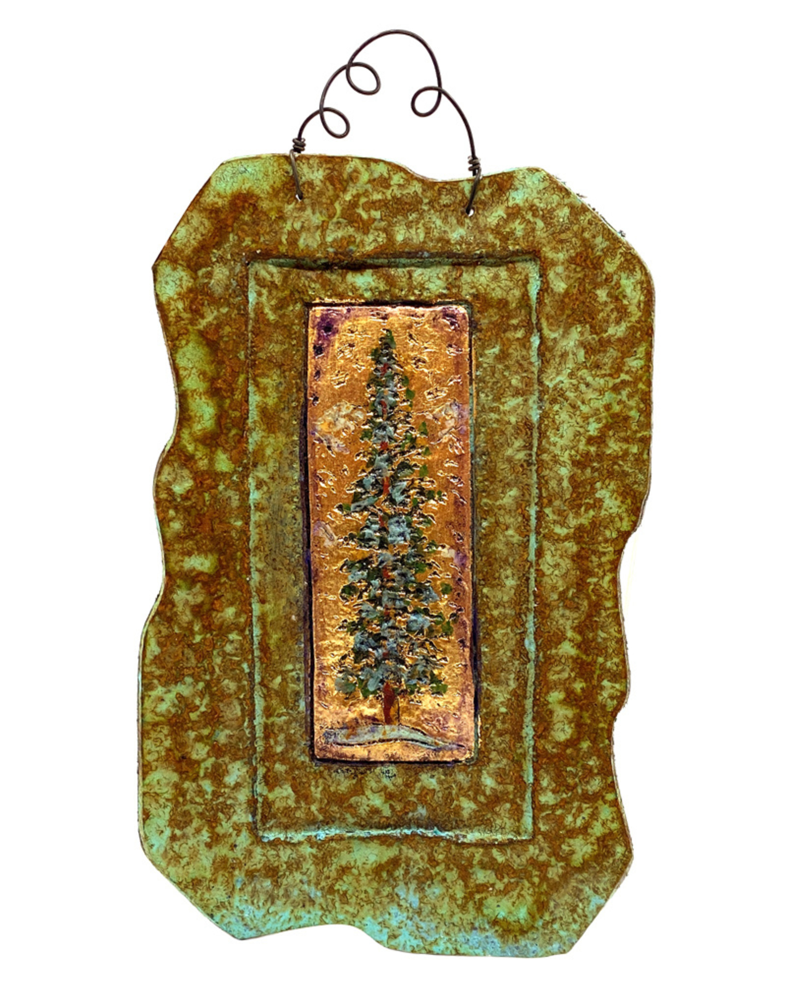 PAPER & STONE SMALL REDWOOD TREE WALL PLAQUE