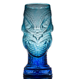 IANNAZZI GLASS DESIGN HEAD HUNTER BLUE LAGOON GLASS TIKI MUG