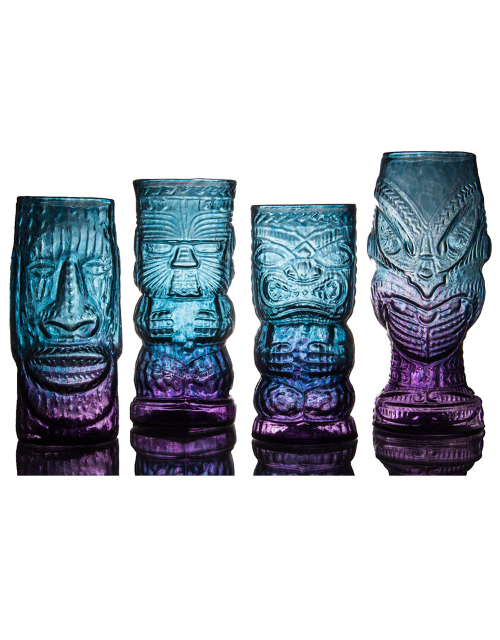 IANNAZZI GLASS DESIGN HEAD HUNTER ECLIPSE GLASS TIKI MUG