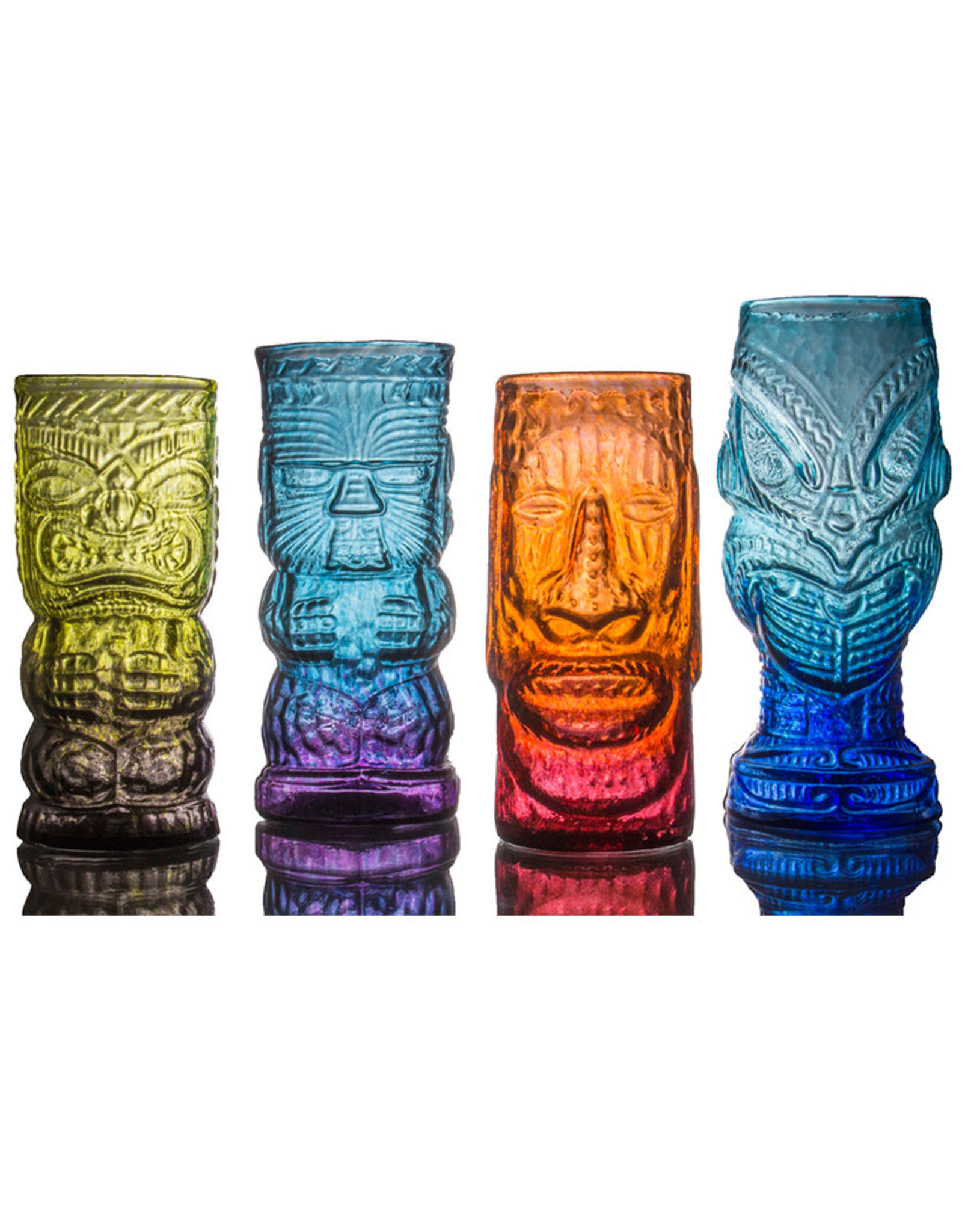 IANNAZZI GLASS DESIGN HEAD HUNTER ECLIPSE GLASS TIKI MUG