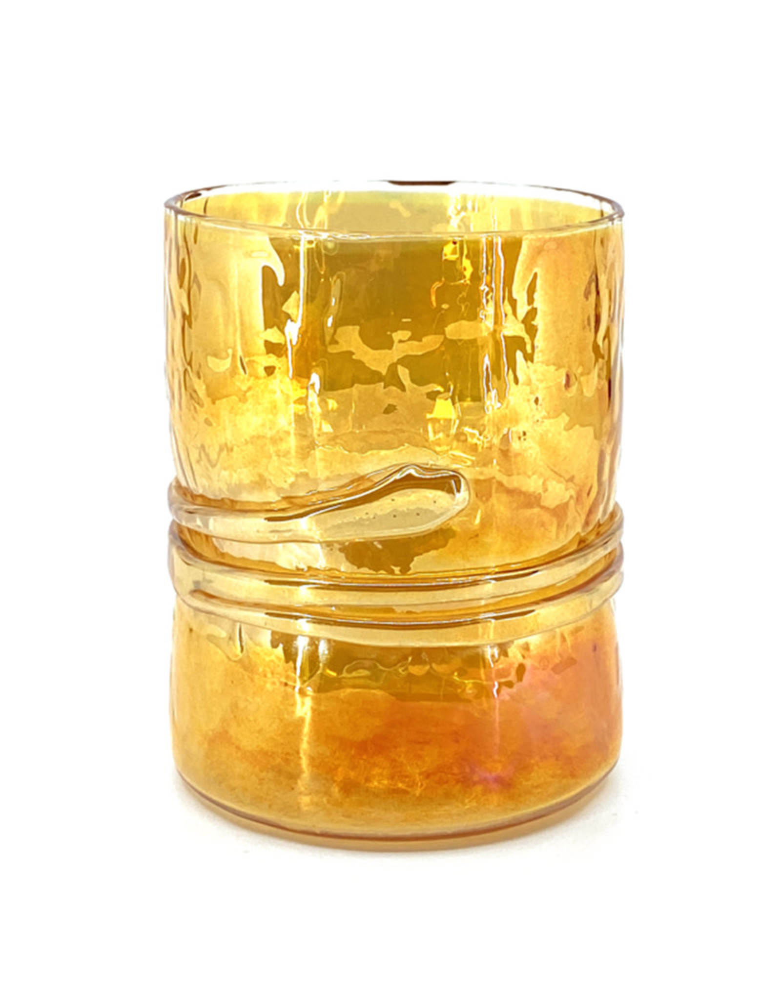 TALL IRIDESCENT GOLD TUMBLER - Pot-Pourri