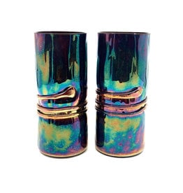 ESTEBAN PRIETO TALL IRIDESCENT PURPLE TUMBLER