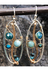 ART BY ANY MEANS APATITE GARDEN EARRINGS