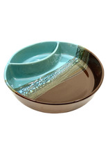 CLAY IN MOTION OCEAN TIDE CHIP & DIP PLATE