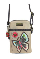 CHALA IVORY BUTTERFLY CELL PHONE CROSSBODY