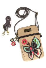 CHALA IVORY BUTTERFLY CELL PHONE CROSSBODY
