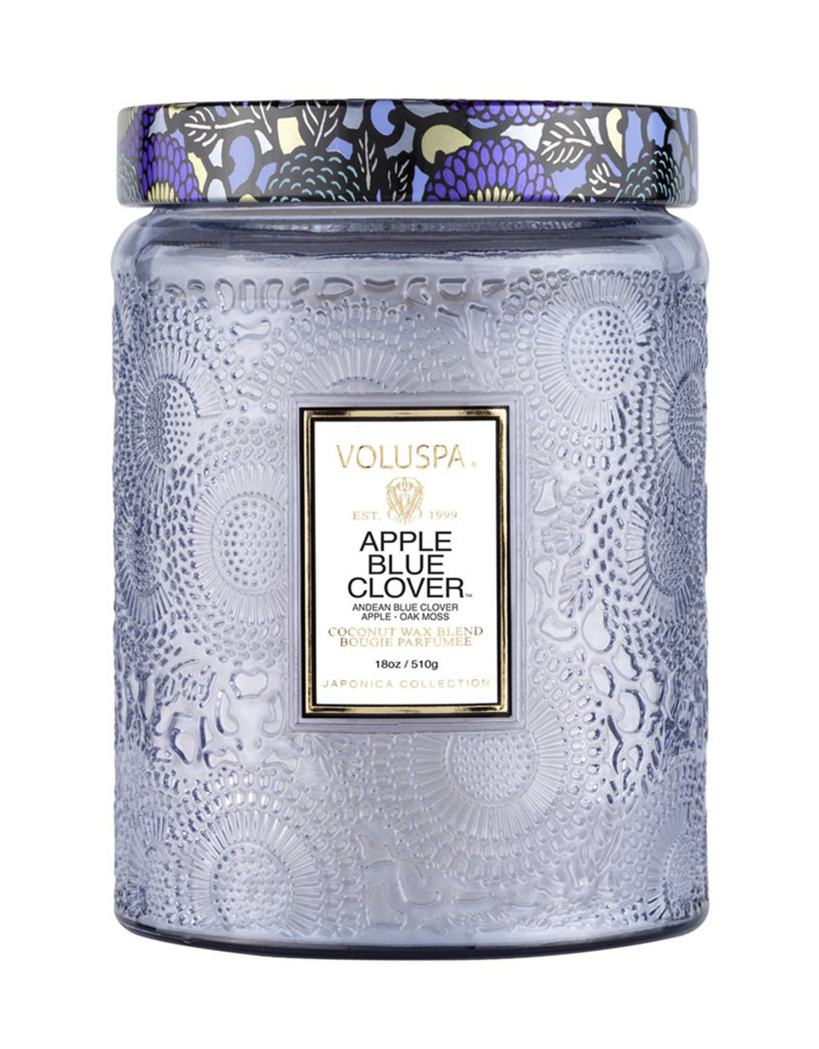 APPLE BLUE CLOVER LARGE JAR CANDLE - Pot-Pourri