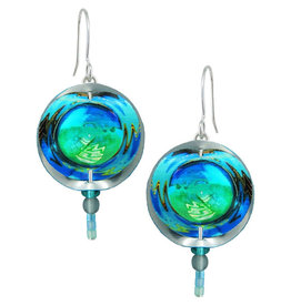 SINGERMAN & POST BLUE PLANET EARRINGS