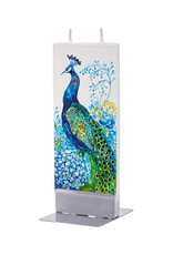 FLATYZ PEACOCK IN FLOWERS CANDLE