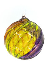 GLASS EYE PURPLE HAZE TWIST ORNAMENT