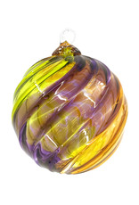 GLASS EYE PURPLE HAZE TWIST ORNAMENT