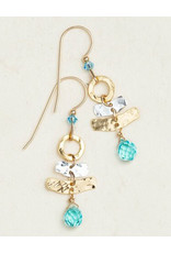 HOLLY YASHI CIEL SPARKLE EARRINGS - SKY BLUE