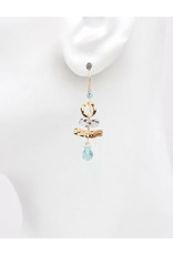 HOLLY YASHI CIEL SPARKLE EARRINGS - SKY BLUE