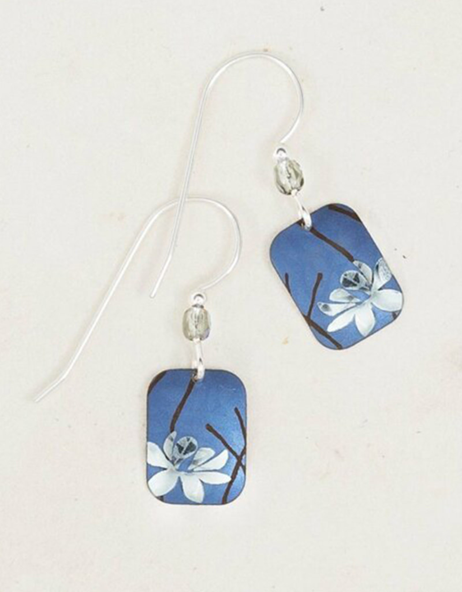 HOLLY YASHI BLOOMING LOTUS EARRINGS - BLUE/SILVER