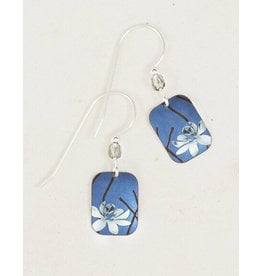 HOLLY YASHI BLOOMING LOTUS EARRINGS - BLUE/SILVER