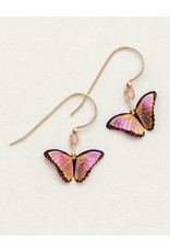 HOLLY YASHI PETITE BELLA BUTTERFLY EARRINGS - LIVING CORAL