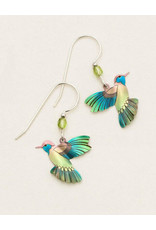 HOLLY YASHI PICAFLOR EARRINGS - ISLAND GREEN