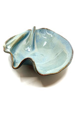 HILBORN POTTERY BLUE MEDLEY TAPENADE BOWL WITH SPOON