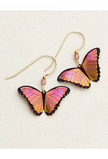 HOLLY YASHI BELLA BUTTERFLY EARRINGS - LIVING CORAL