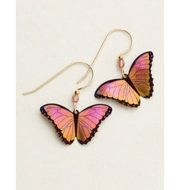 HOLLY YASHI BELLA BUTTERFLY EARRINGS - LIVING CORAL