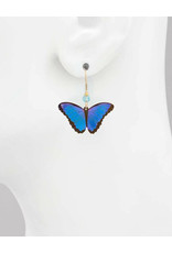 HOLLY YASHI BELLA BUTTERFLY EARRINGS - BLUE RADIANCE