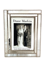 DIANE MARKIN 5X7 WHITE WISPY WINDOW PHOTO FRAME