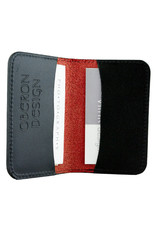 OBERON DESIGN WILD ROSE CARD HOLDER (RED)