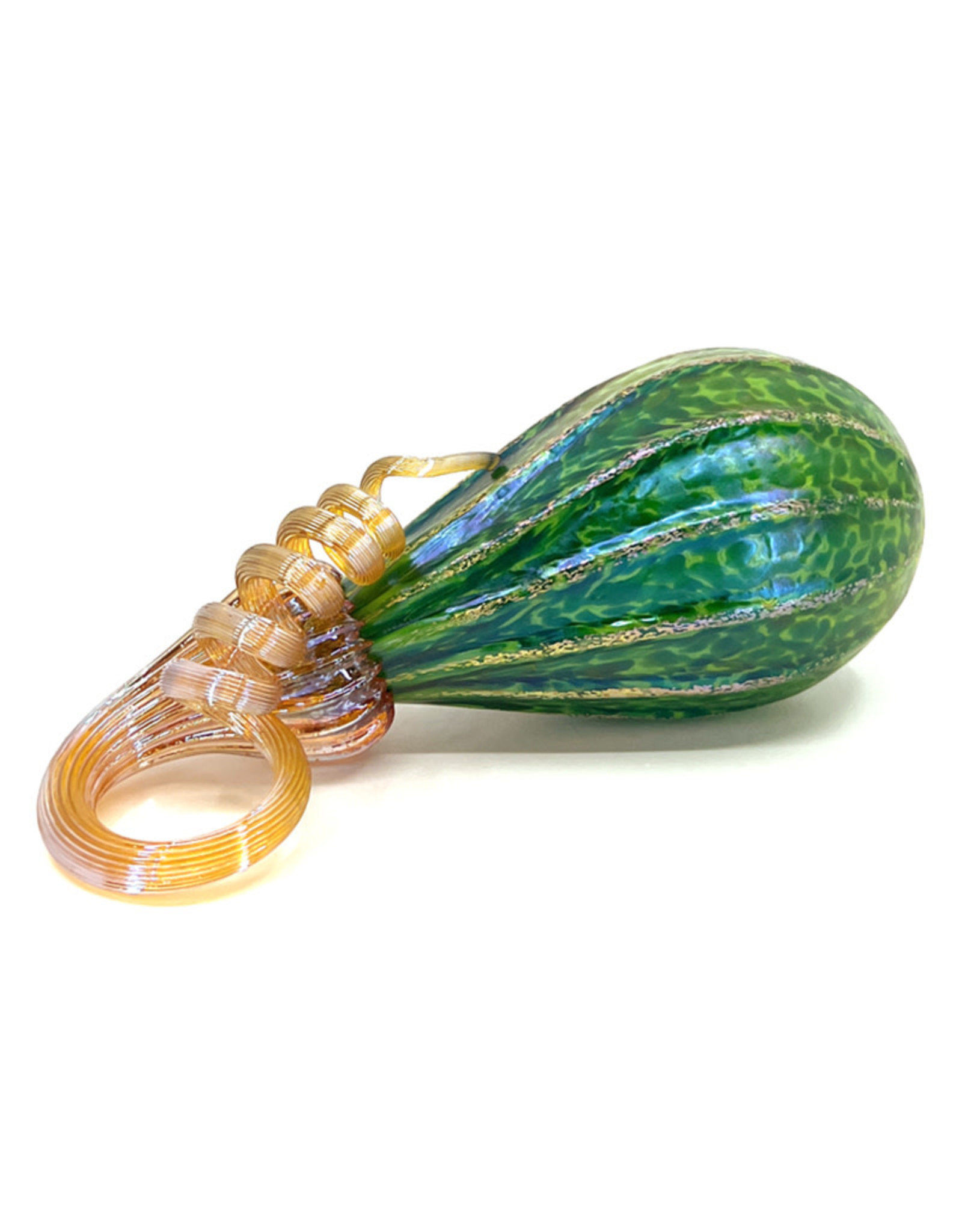 THE FURNACE GLASSWORKS GREEN MEADOWS PETITE GOURD