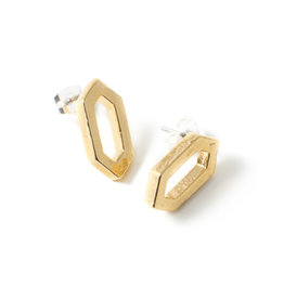 ANNE-MARIE CHAGNON CANCUN SHINY GOLD EARRINGS