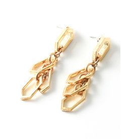 ANNE-MARIE CHAGNON NIKITI GOLD EARRINGS