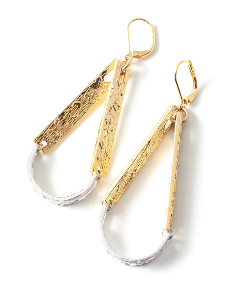 ANNE MARIE CHAGNON PAPEETE GOLD EARRINGS Pot Pourri