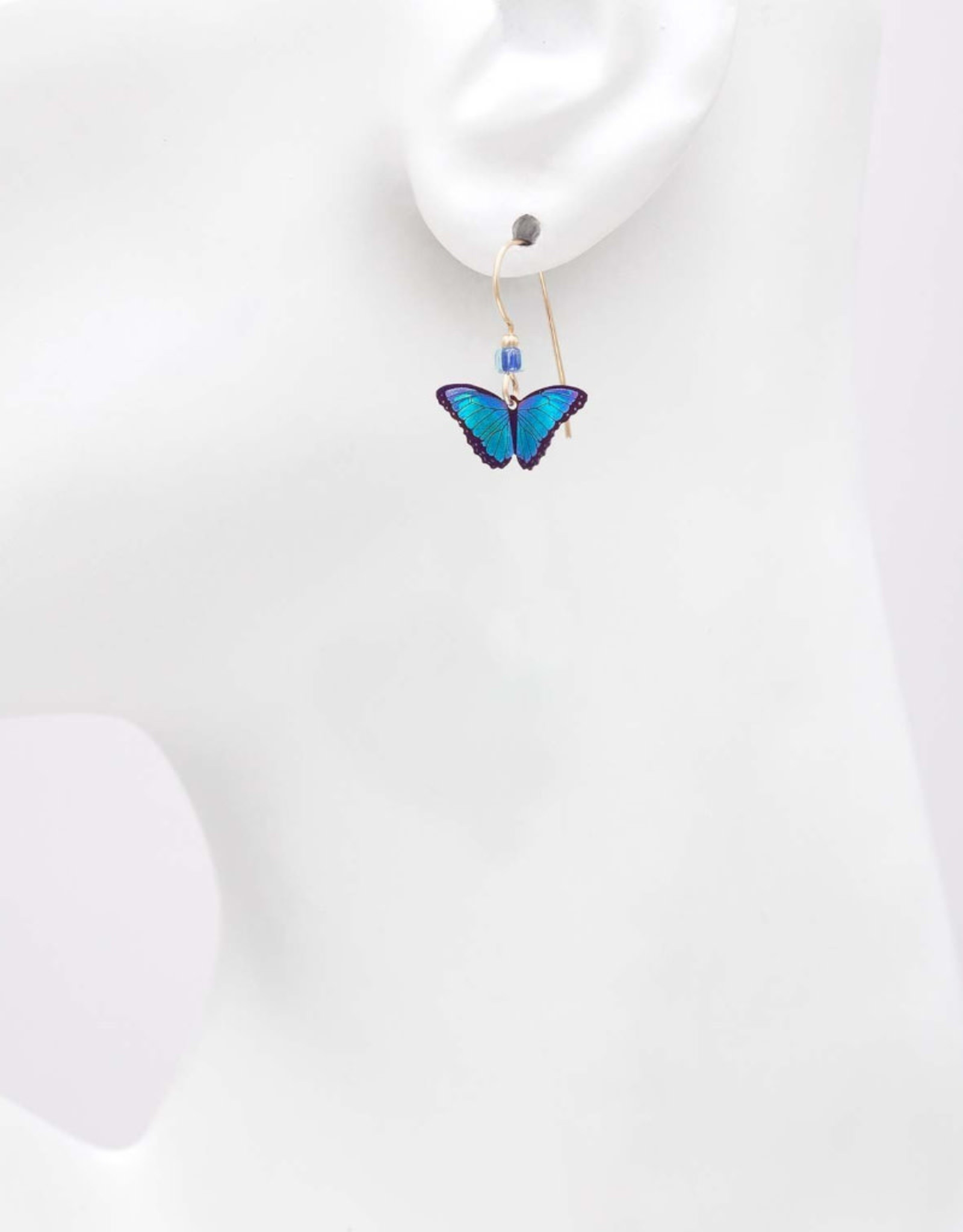 HOLLY YASHI PETITE BELLA BUTTERFLY EARRINGS - LIVING CORAL