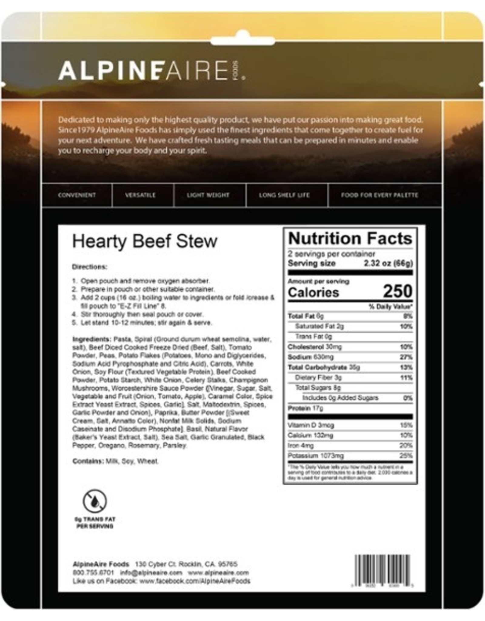 ALPINEAIRE HEARTY BEEF STEW