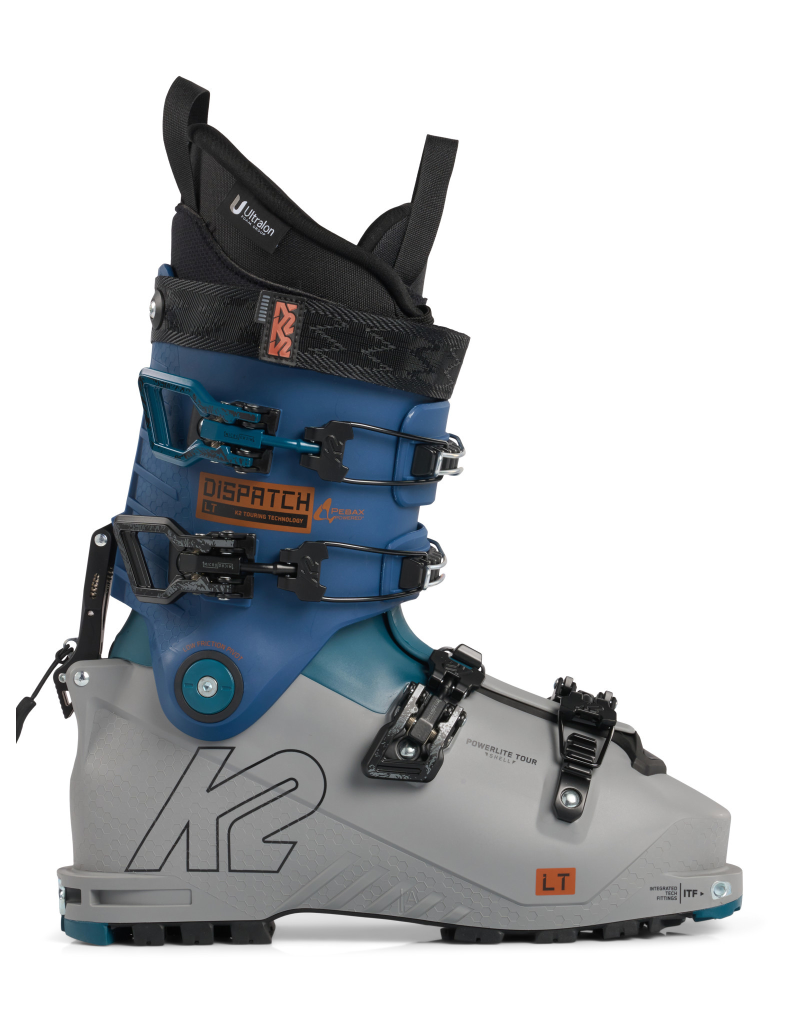 K2 MEN DISPATCH LT BLUE/GRAY SKI BOOT