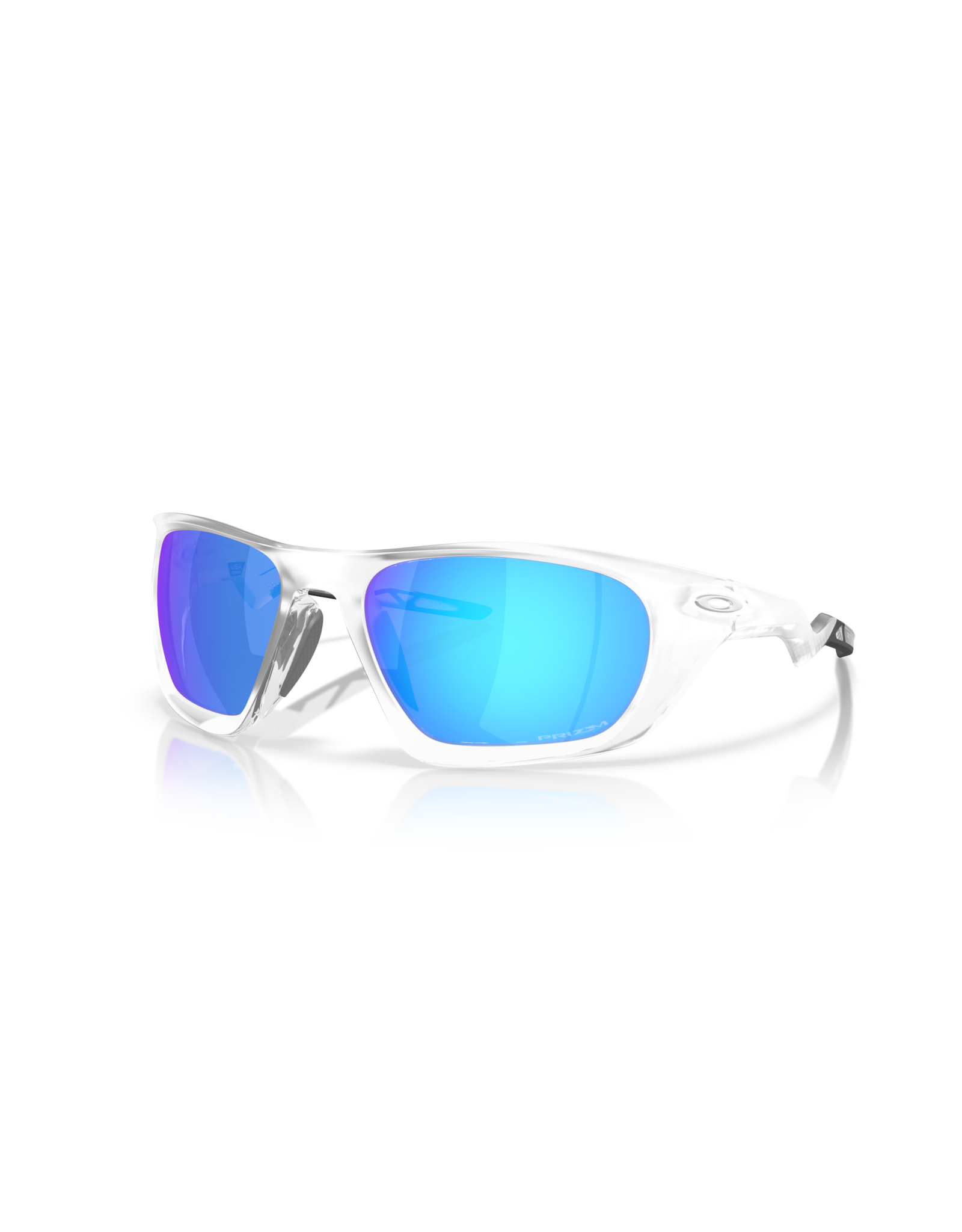 oakley LATERALIS MATTE CLEAR PRIZM SAPPHIRE SUNGLASSES