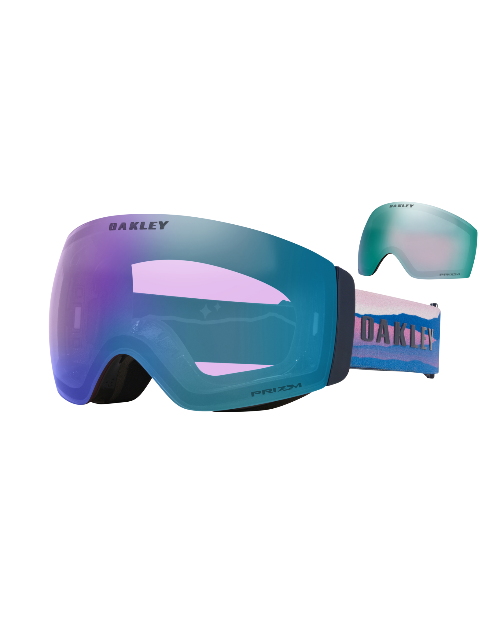 oakley FLIGHT DECK PRO M MIKAELA SHIFFRIN SIGNATURE PRIZM ICED & SAPPHIRE