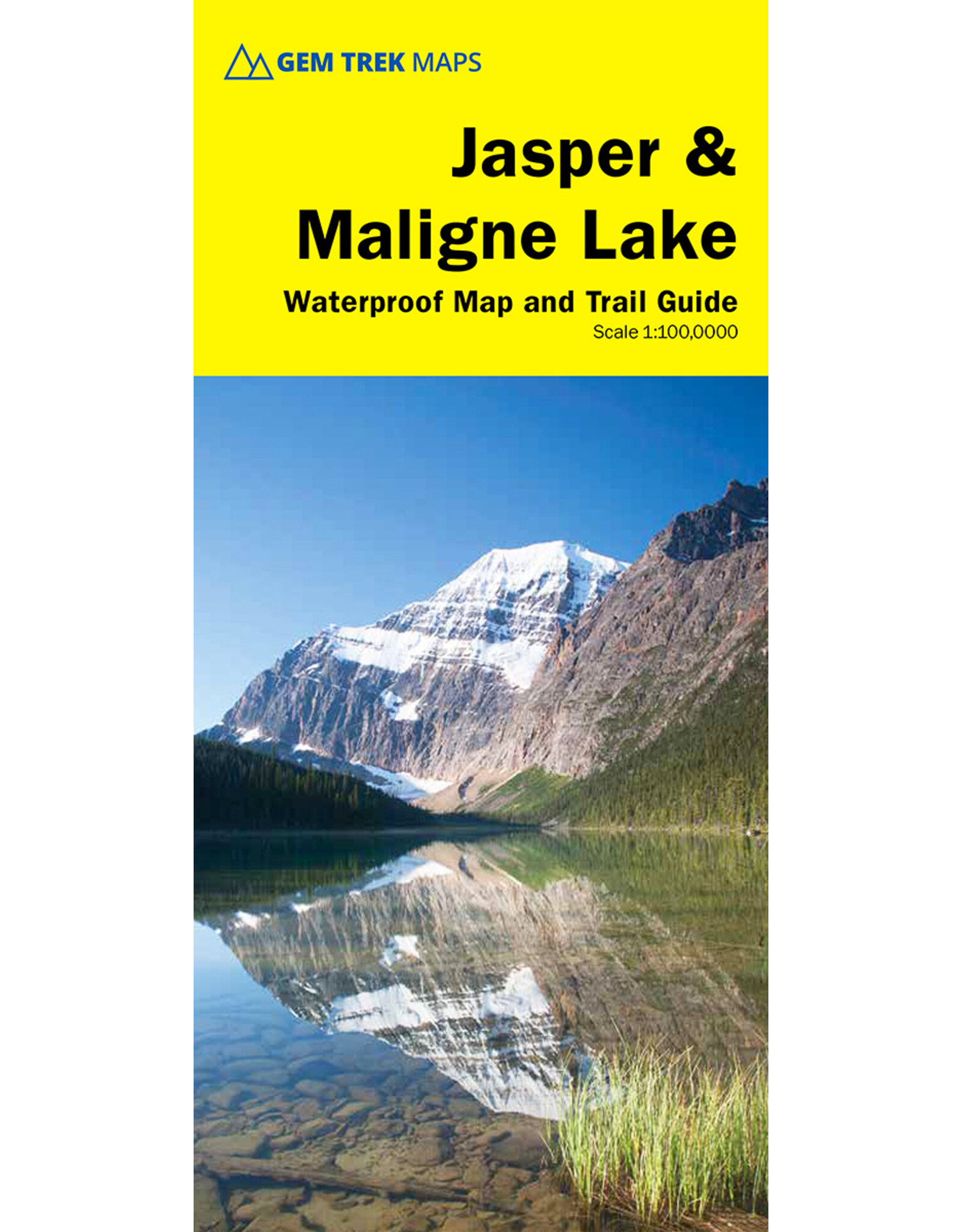 GEM TREK PUBLISHING JASPER & MALIGNE LAKE MAP