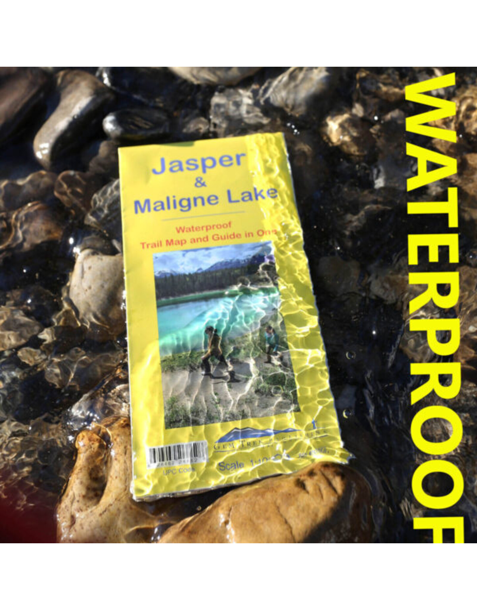GEM TREK PUBLISHING JASPER & MALIGNE LAKE MAP