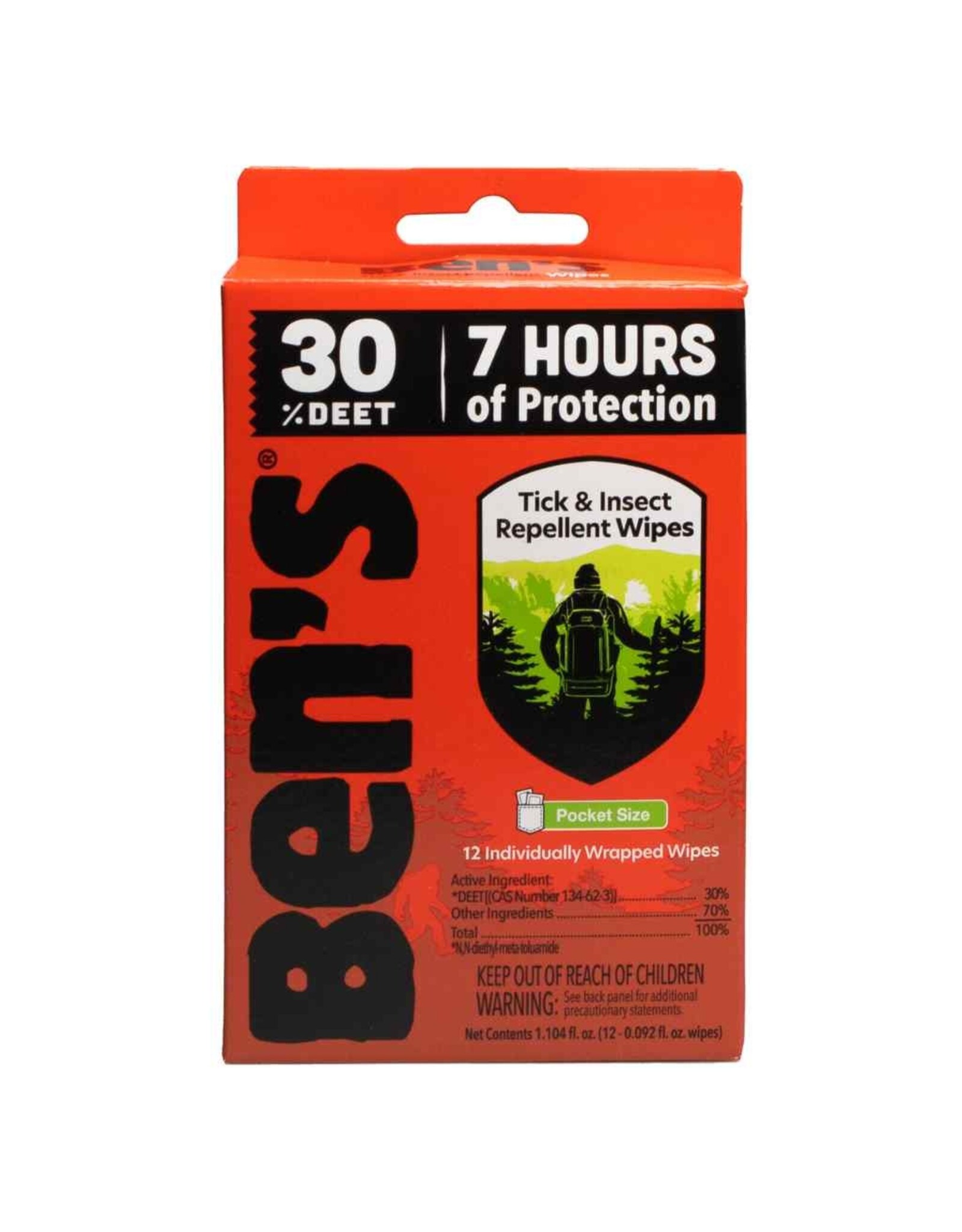 Ben's Ben's 30 Wipes 12/box