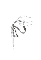 LEKI BLISS GUNMETAL/WHITE SKI POLE