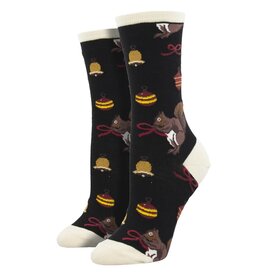 SOCKSMITH HAVE A SQUIRRELLY CHRISTMAS  BLACK