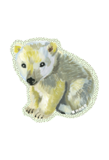 NOSO NOSO PATCH GRAY BEAR 2.5"