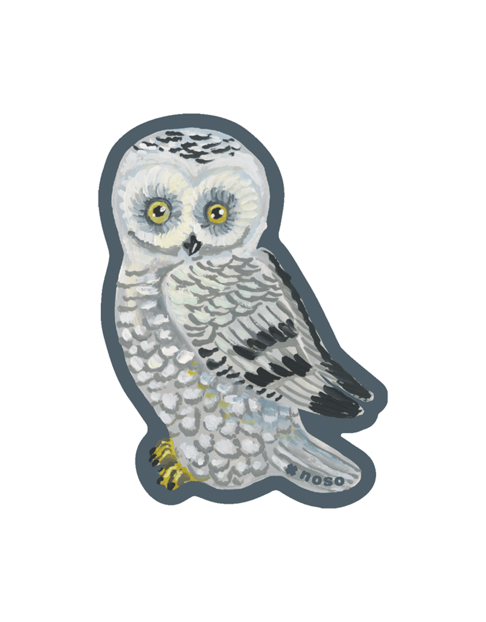 NOSO NOSO PATCH WHITE SNOWY OWL 2.5 x 3.5"
