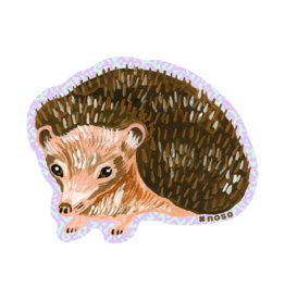 NOSO NOSO PATCH BROWN HEDGEHOG 2.75 x 2.25"