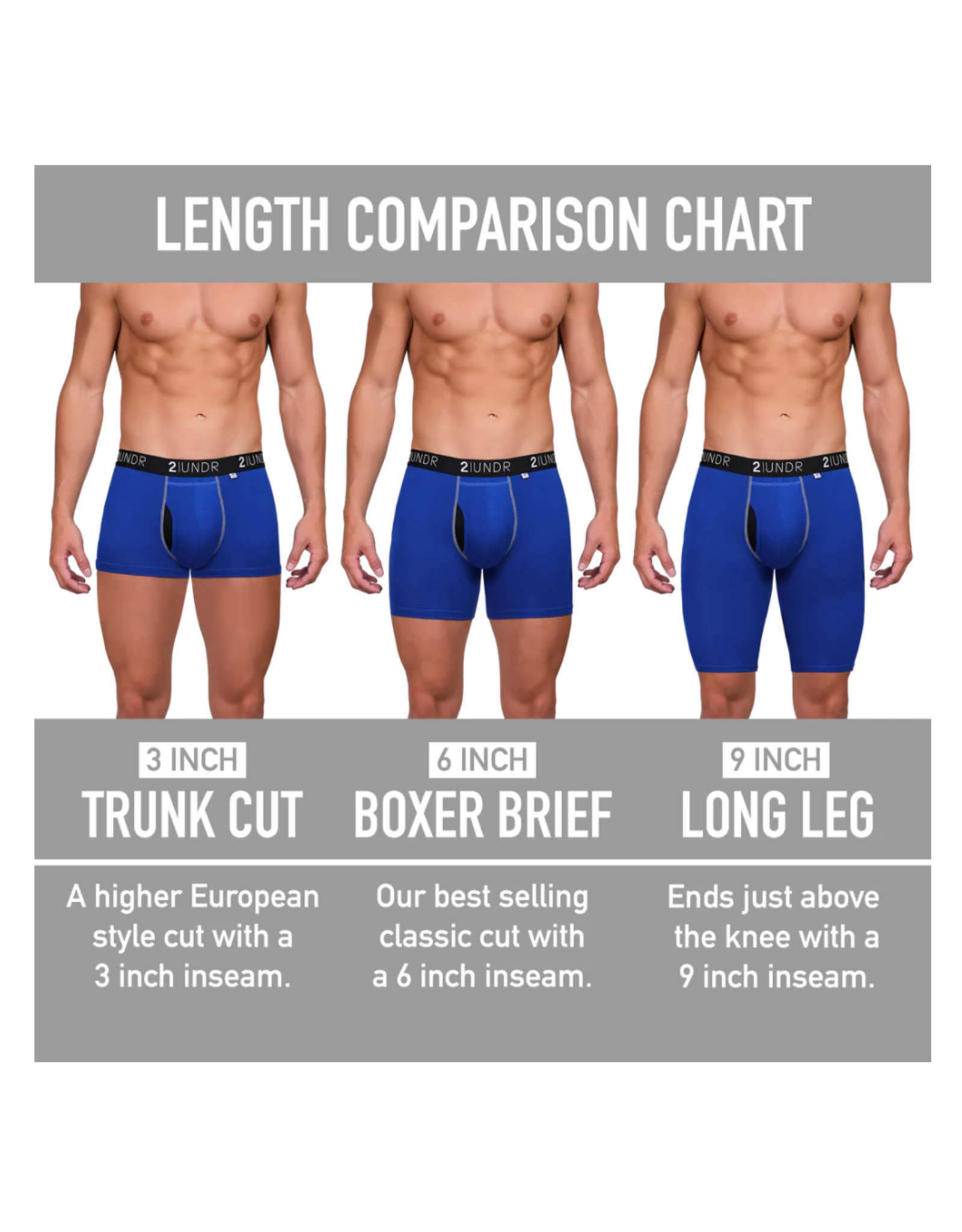 2UNDER SWING SHIFT BOXER BRIEF 6"