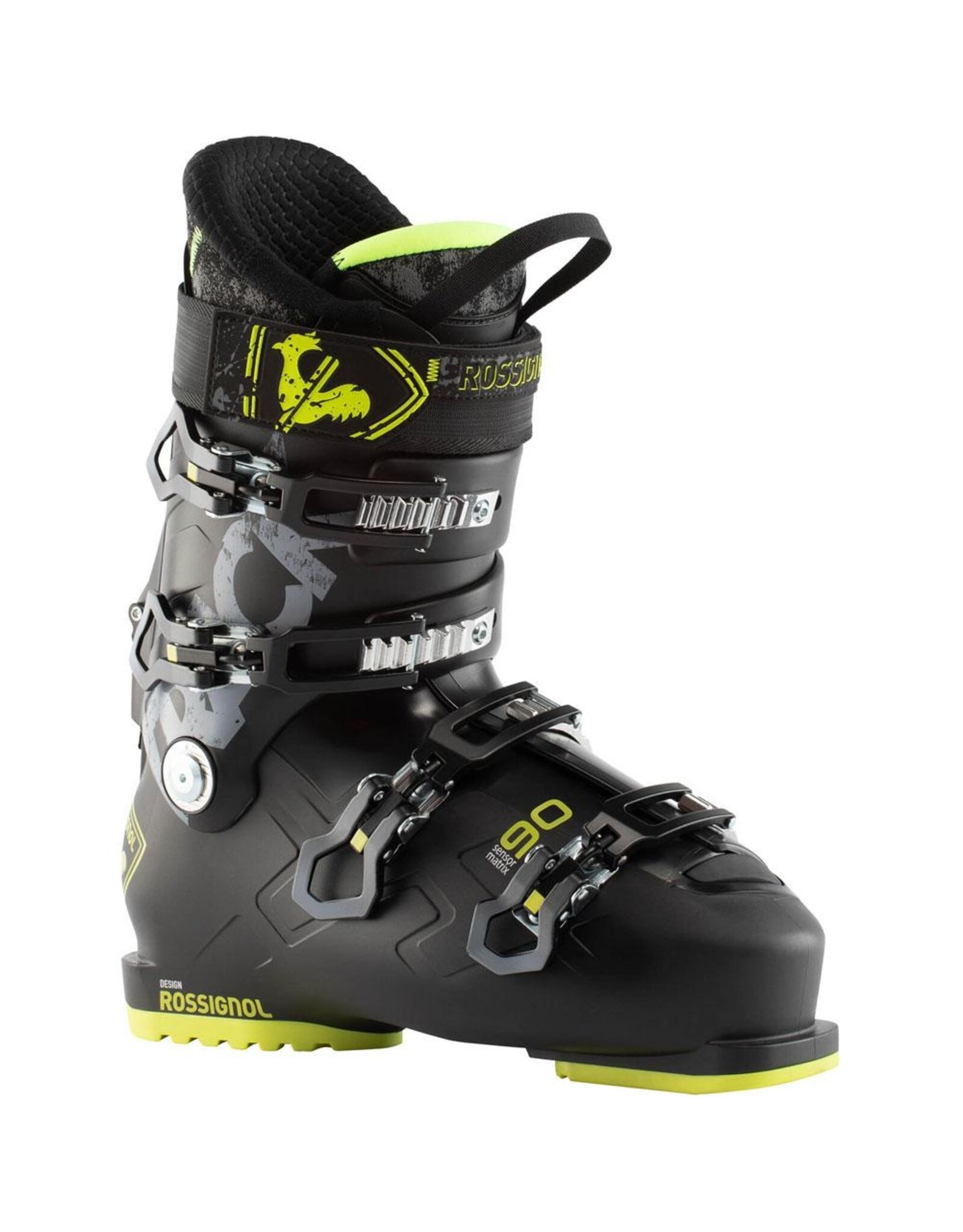 Rossignol MENS TRACK 90 BLACK/YELLOW SKI BOOT