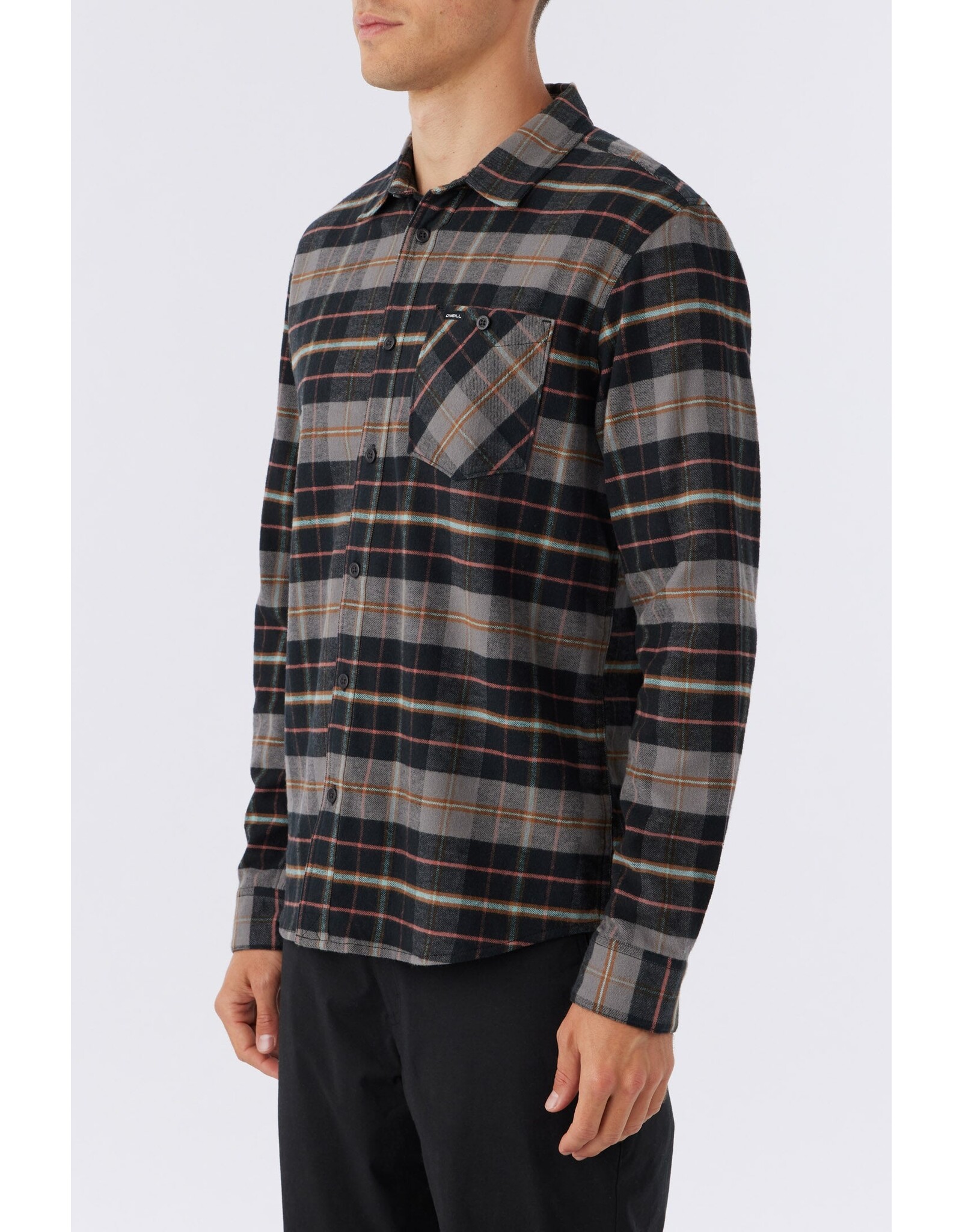 ONEILL MEN REDMOND PLAID STRETCH TOP 2022