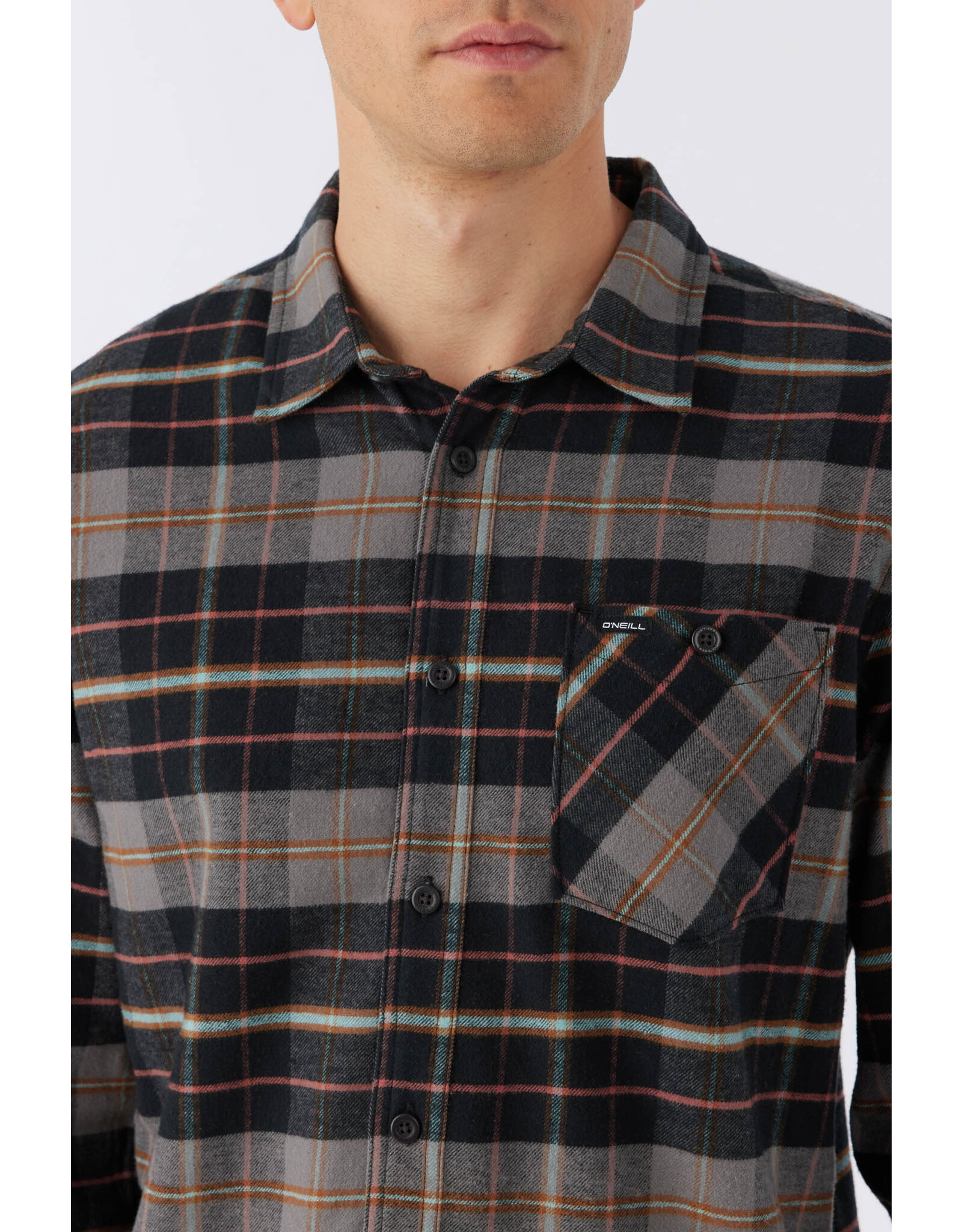ONEILL MEN REDMOND PLAID STRETCH TOP 2022