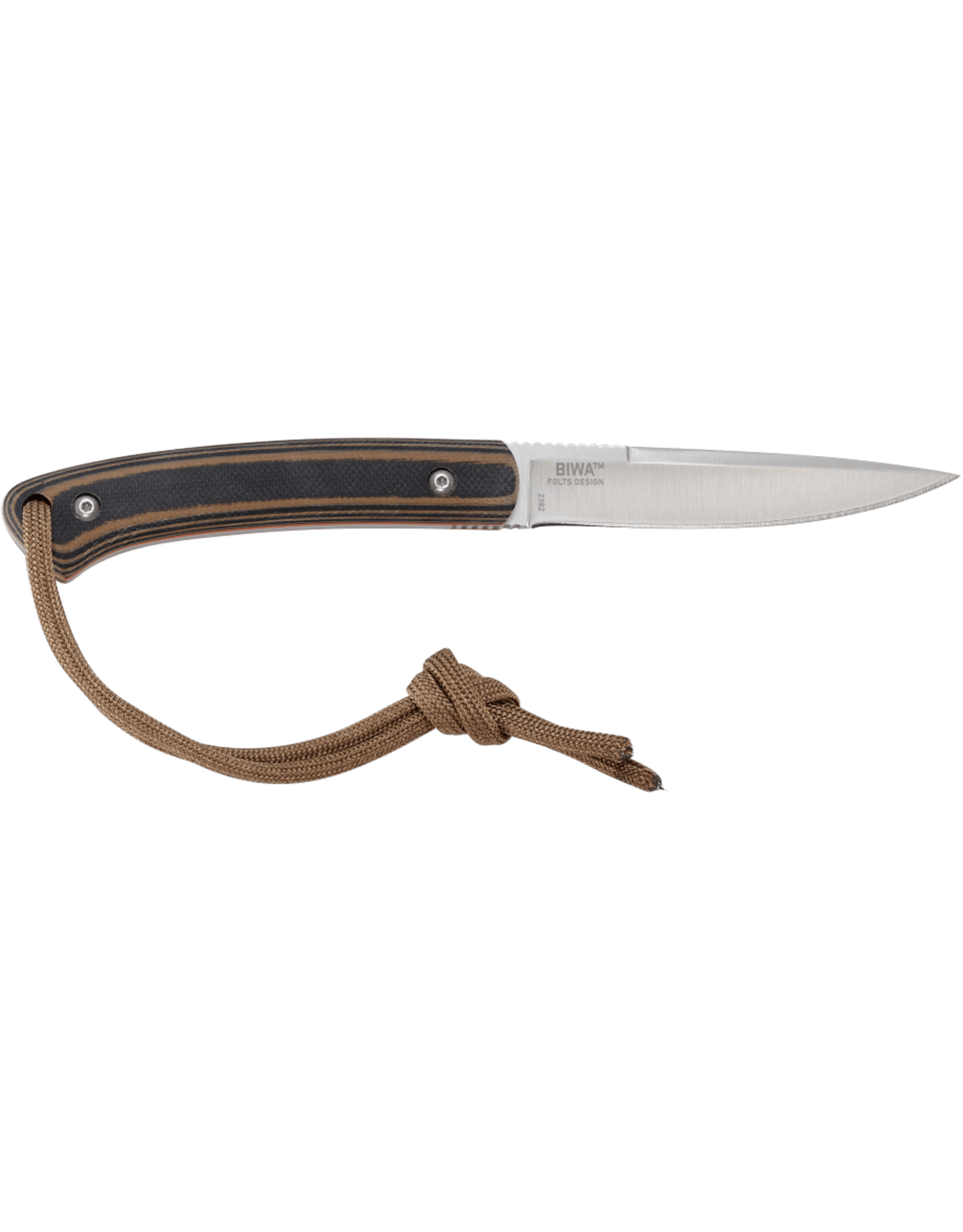 BIWA BROWN BLACK FIXED BLADE